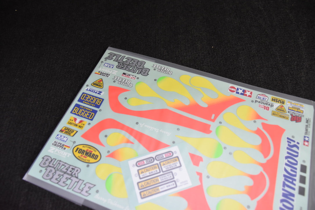 Tamiya Blitzer Beetle 2011 Decal Set (58502) – Genuine 19495689 – New from NIB Kit