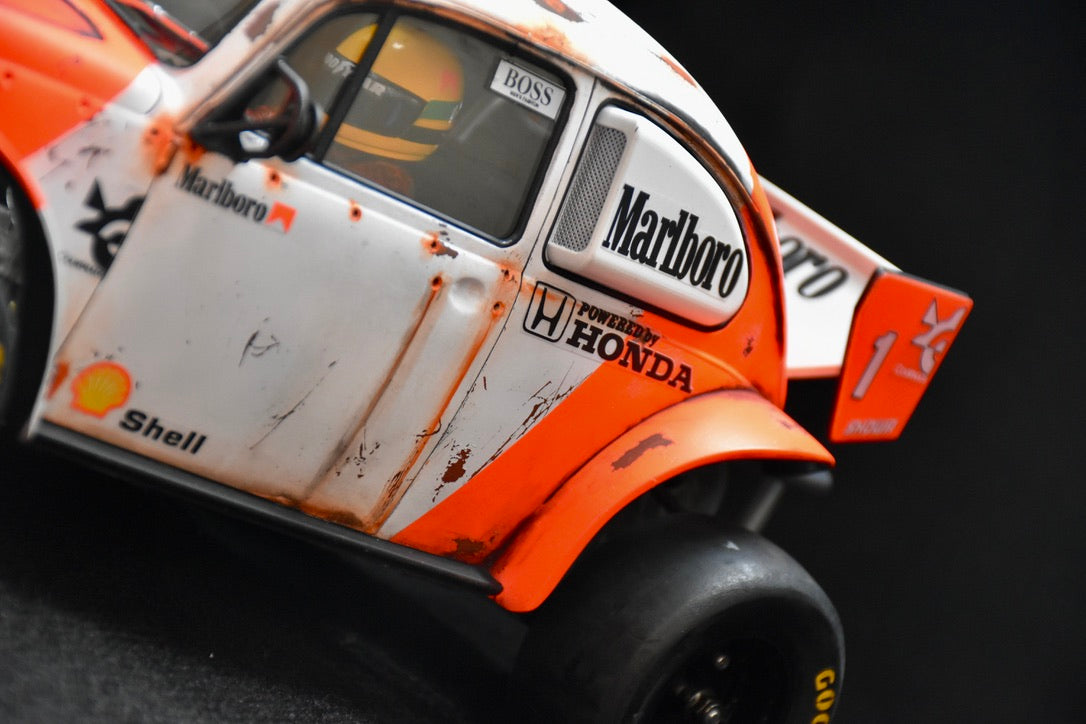 Tamiya Sand Scorcher 1/10 Custom Painted Body – Finished with Driver Figure (BUGLAREN)