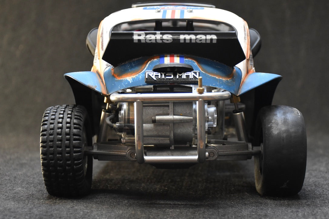 Tamiya Sand Scorcher 1/10 Custom Painted Body – Finished with Driver Figure (RATS MAN)