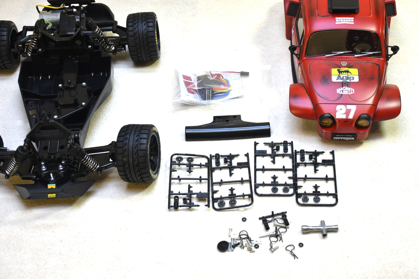 FERRAGEN #5 - Custom-Built Tamiya Blitzer Beetle – Ferrari 643 theme -  1/10 RC Buggy