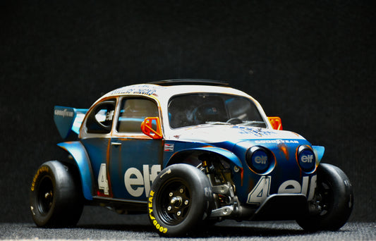 Tamiya Sand Scorcher 1/10 Custom Painted Body – Finished with Driver Figure (Tyrrell p34 tribute)