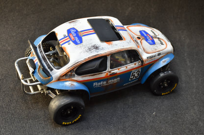 Tamiya Sand Scorcher 1/10 Custom Painted Body – Finished with Driver Figure (RATS MAN)