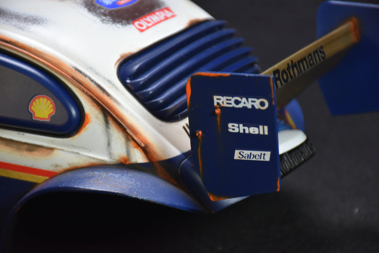Tamiya BLITZER BEETLE 1/10 Custom Painted Body – Finished with Driver Figure (DAKAR ROTHMANS)