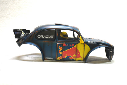 Tamiya Sand Scorcher 1/10 Custom Painted Body – Finished with Driver Figure (RED BUG) RED BULL LIVERY