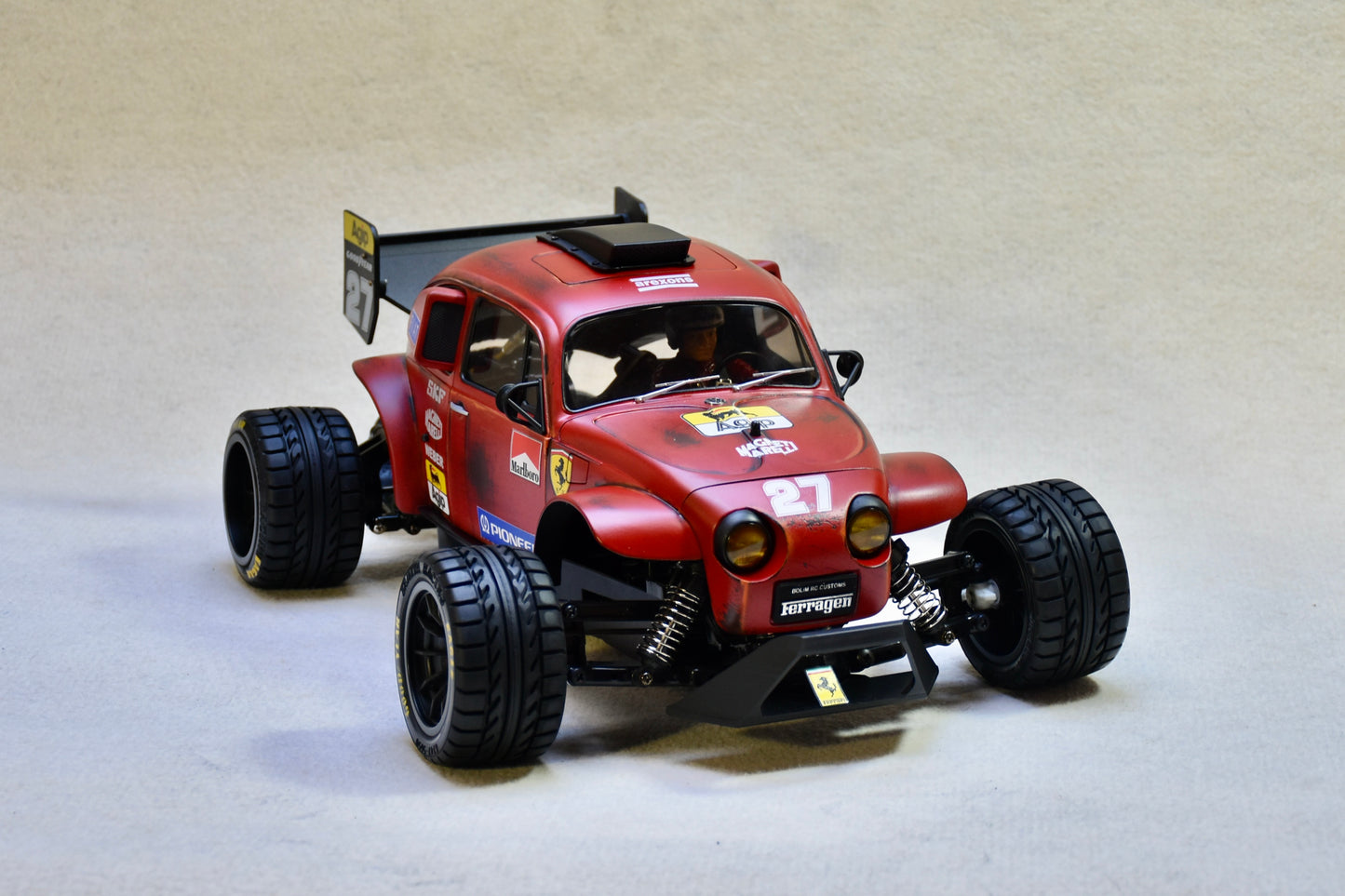 FERRAGEN #5 - Custom-Built Tamiya Blitzer Beetle – Ferrari 643 theme -  1/10 RC Buggy