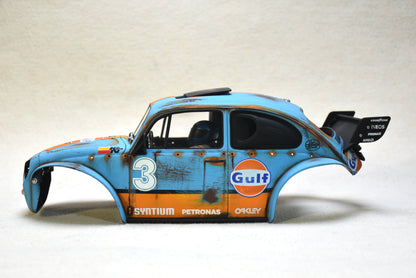 Tamiya Sand Scorcher 1/10 Custom Painted Body – Finished with Driver Figure (BUGULF) - BOLIM RC CUSTOMS