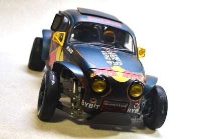 Tamiya Sand Scorcher 1/10 Custom Painted Body – Finished with Driver Figure (RED BUG) RED BULL LIVERY