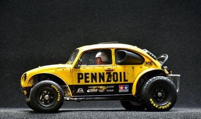 Tamiya Sand Scorcher 1/10 Custom Painted Body – Finished with Driver Figure (PENNSWAGEN)