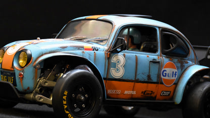 Tamiya Sand Scorcher 1/10 Custom Painted Body – Finished with Driver Figure (BUGULF)