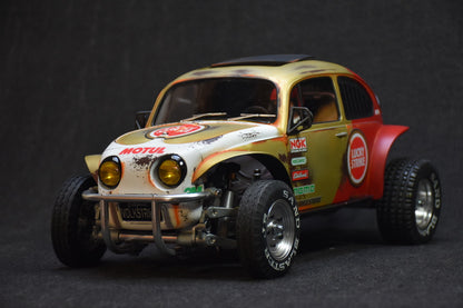 Tamiya Sand Scorcher 1/10 Custom Painted Body – Finished with Driver Figure (VOLKSTRIKE v2) - BOLIM RC CUSTOMS
