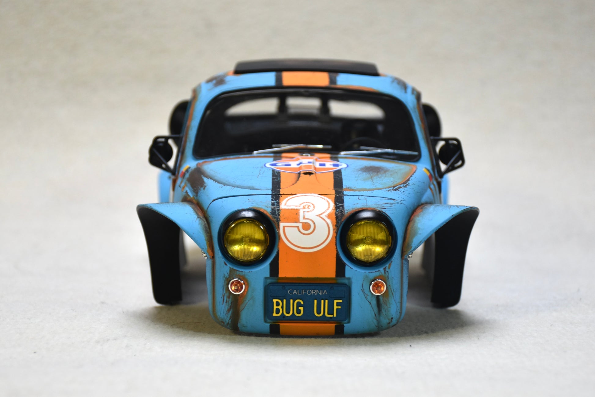 Tamiya Sand Scorcher 1/10 Custom Painted Body – Finished with Driver Figure (BUGULF) - BOLIM RC CUSTOMS