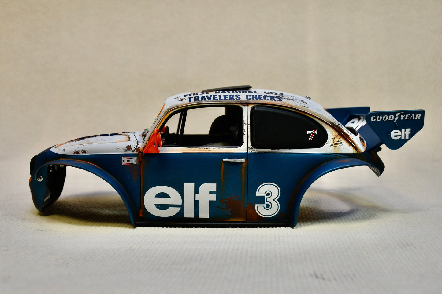 Tamiya Sand Scorcher 1/10 Custom Painted Body – Finished with Driver Figure (Tyrrell p34 tribute) - BOLIM RC CUSTOMS