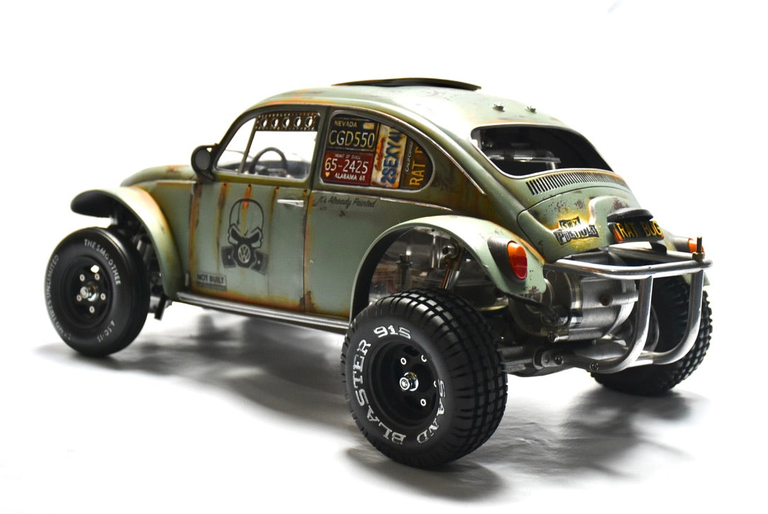 Tamiya Sand Scorcher 1/10 Custom Painted Body – Finished with Driver Figure (RAT BUG) - BOLIM RC CUSTOMS