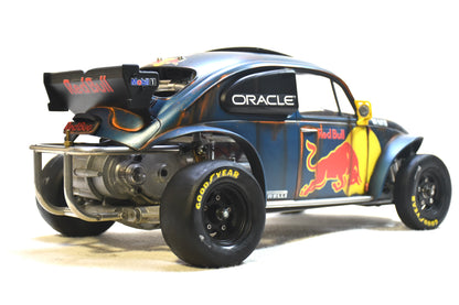 Tamiya Sand Scorcher 1/10 Custom Painted Body – Finished with Driver Figure (RED BUG) RED BULL LIVERY