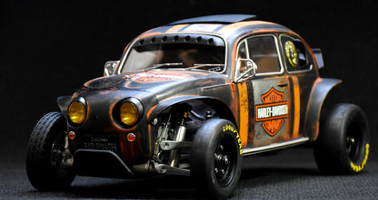 Tamiya Sand Scorcher 1/10 Custom Painted Body – Finished with Driver Figure (HARLEYWAGEN)