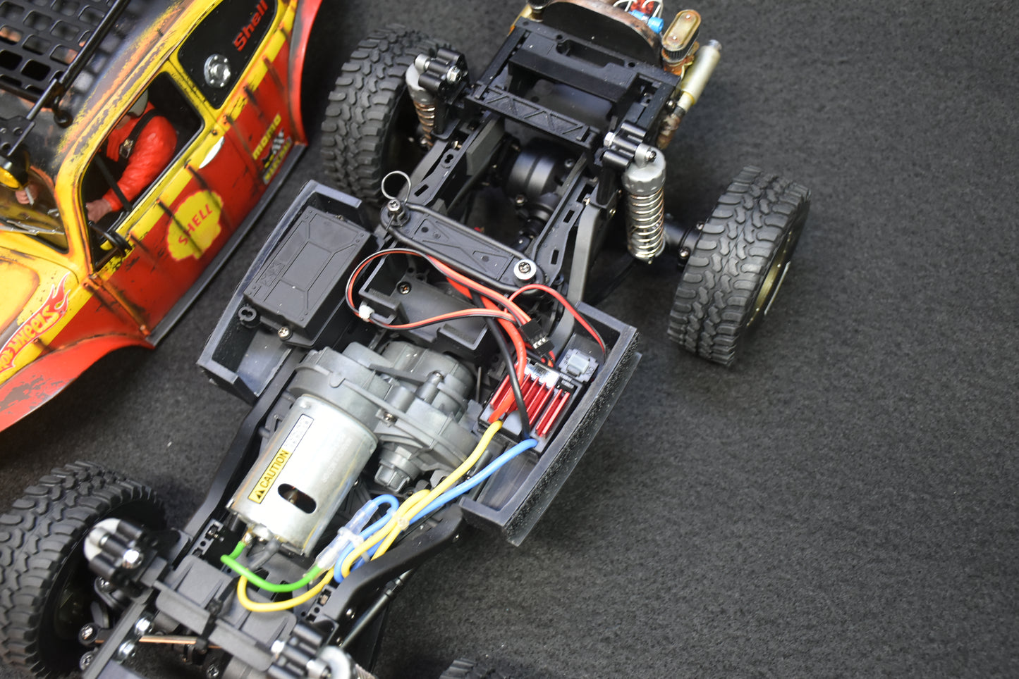 Custom-Built Tamiya CC-02 4WD Chassis with Sand Scorcher Body