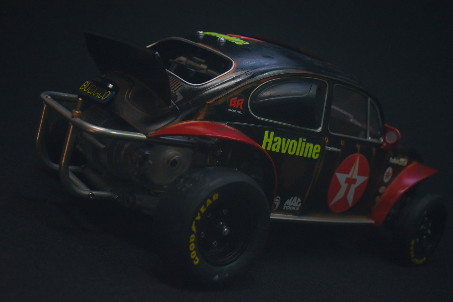 Tamiya Sand Scorcher 1/10 Custom Painted Body – Finished with Driver Figure (BUGXACO)