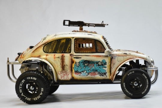 Tamiya Sand Scorcher 1/10 Custom Painted Body – Finished with Driver Figure (2SEXY4U)