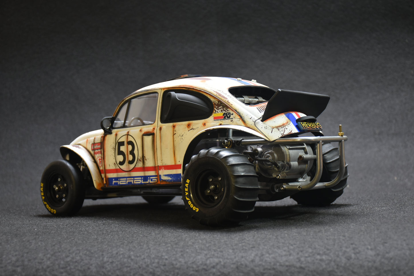 HERBUG - Tamiya Sand Scorcher 1/10 Custom Painted Body – Finished with Driver Figure
