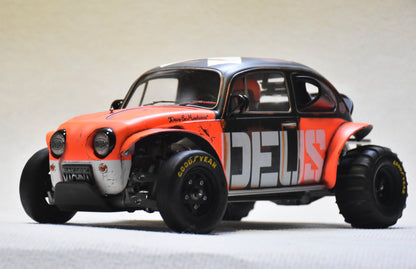 DEUS EX MACHINA theme - Tamiya Sand Scorcher 1/10 Custom Painted Body – Finished with Driver Figure