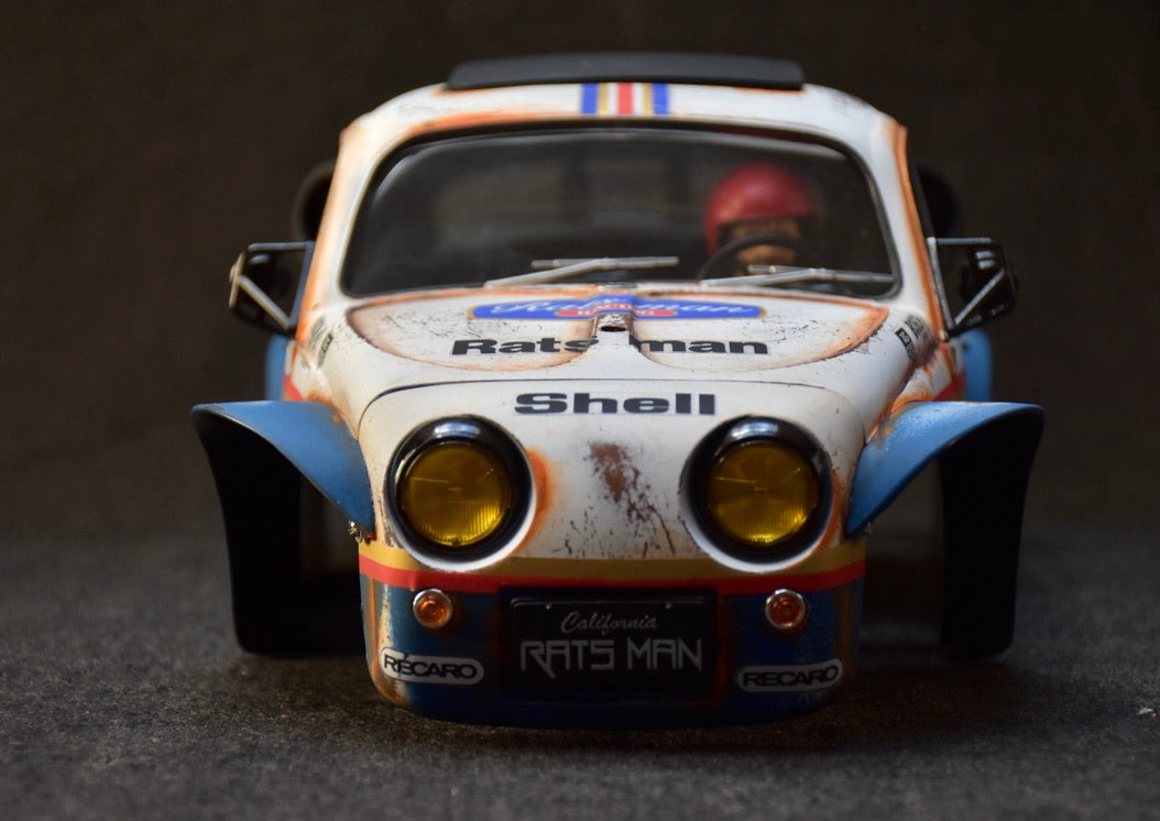 Tamiya Sand Scorcher 1/10 Custom Painted Body – Finished with Driver Figure (RATS MAN)