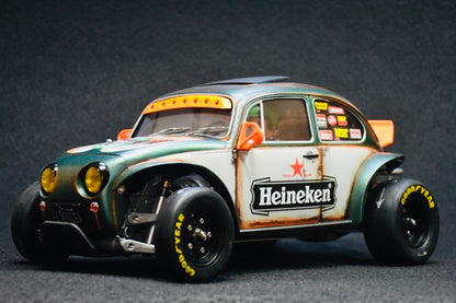 Tamiya Sand Scorcher 1/10 Custom Painted Body – Finished with Driver Figure (HEINEWAGEN)