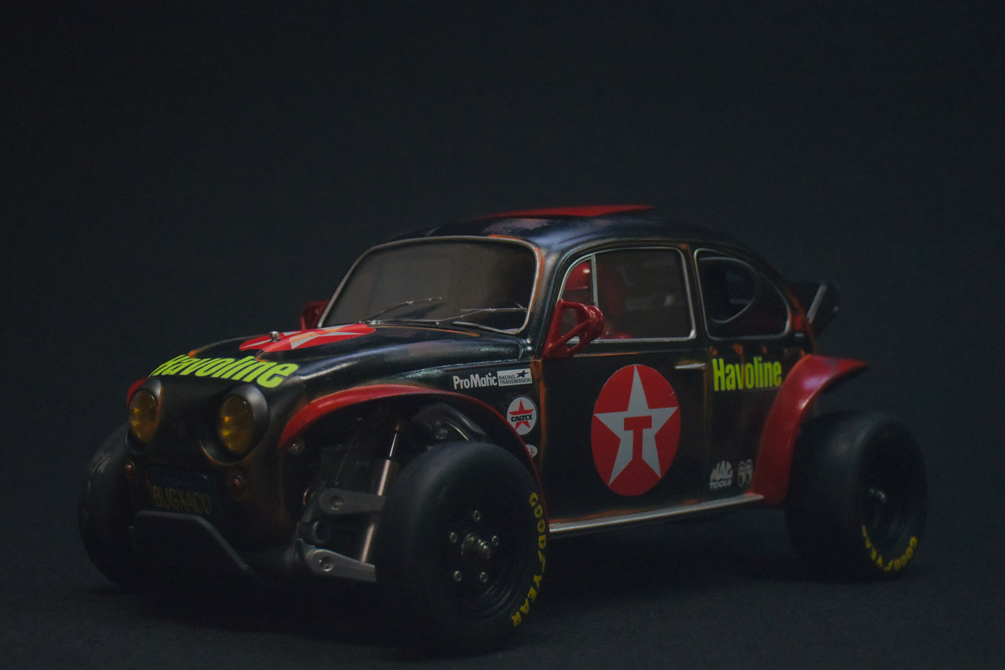 Tamiya Sand Scorcher 1/10 Custom Painted Body – Finished with Driver Figure (BUGXACO)