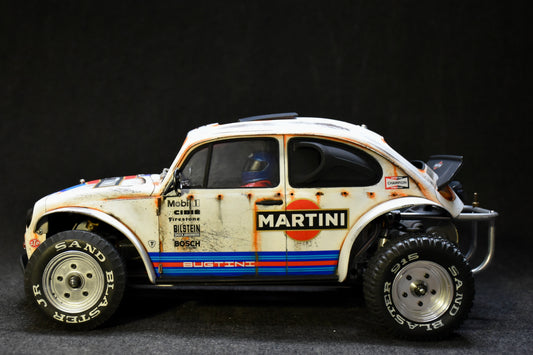 Tamiya Sand Scorcher 1/10 Custom Painted Body – Finished with Driver Figure (BUGTINI) - BOLIM RC CUSTOMS