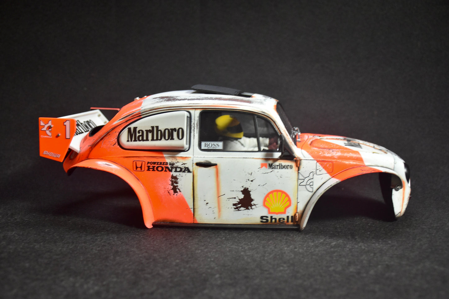 Tamiya Sand Scorcher 1/10 Custom Painted Body – Finished with Driver Figure (BUGLAREN)