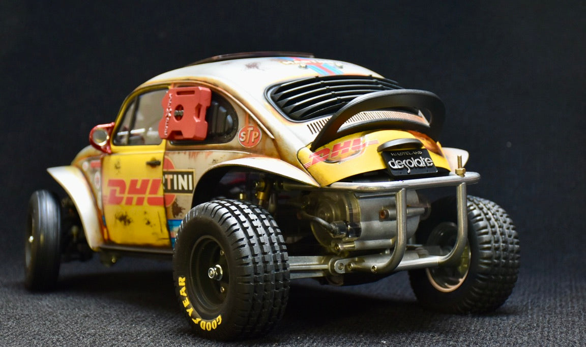 Tamiya Sand Scorcher 1/10 Custom Painted Body – Finished with Driver Figure (DESOLATE)