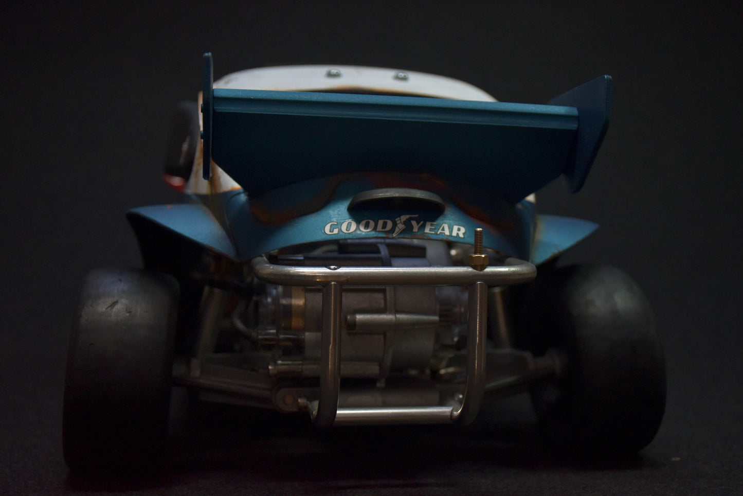 Tamiya Sand Scorcher 1/10 Custom Painted Body – Finished with Driver Figure (Tyrrell p34 tribute)