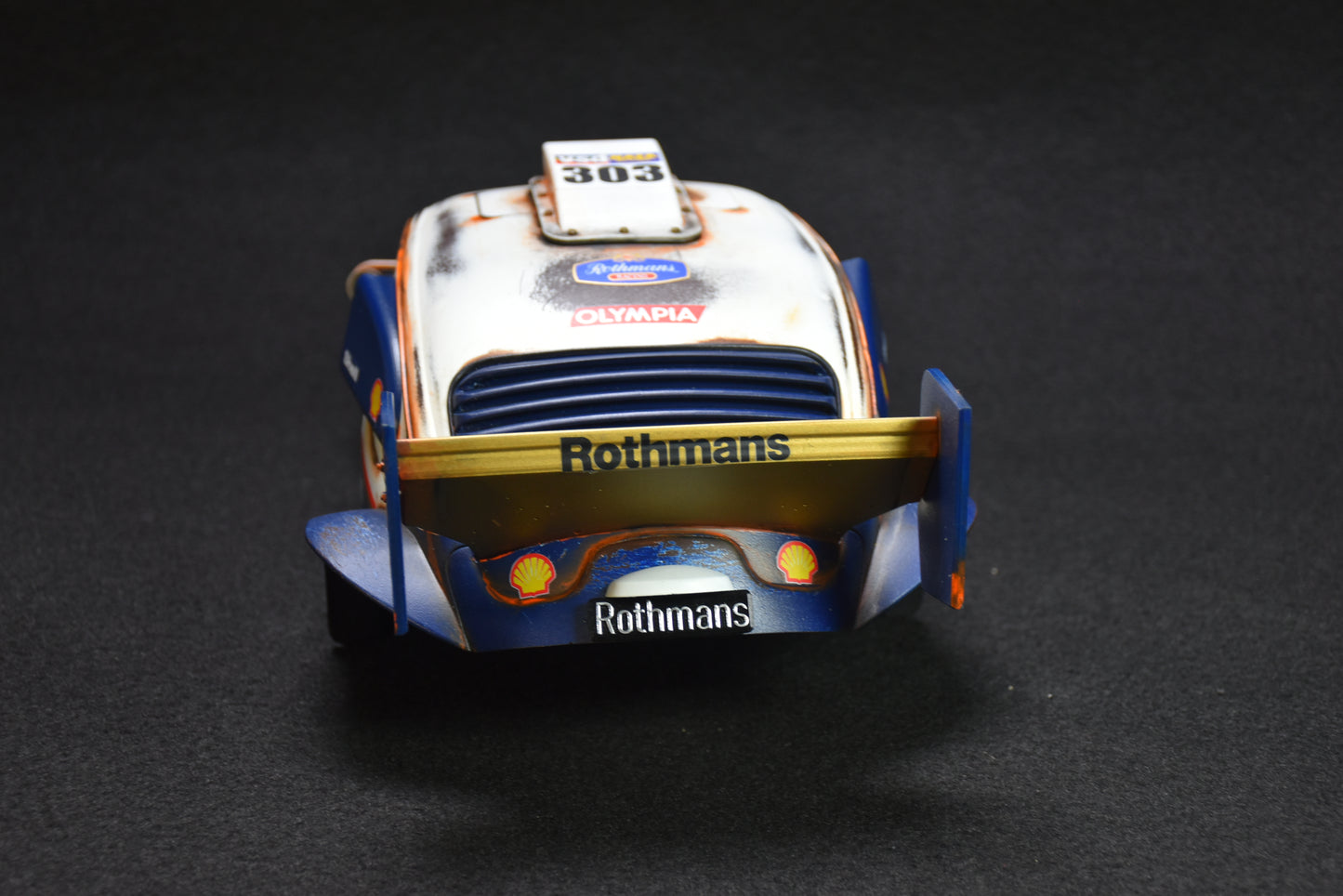 Tamiya BLITZER BEETLE 1/10 Custom Painted Body – Finished with Driver Figure (DAKAR ROTHMANS)