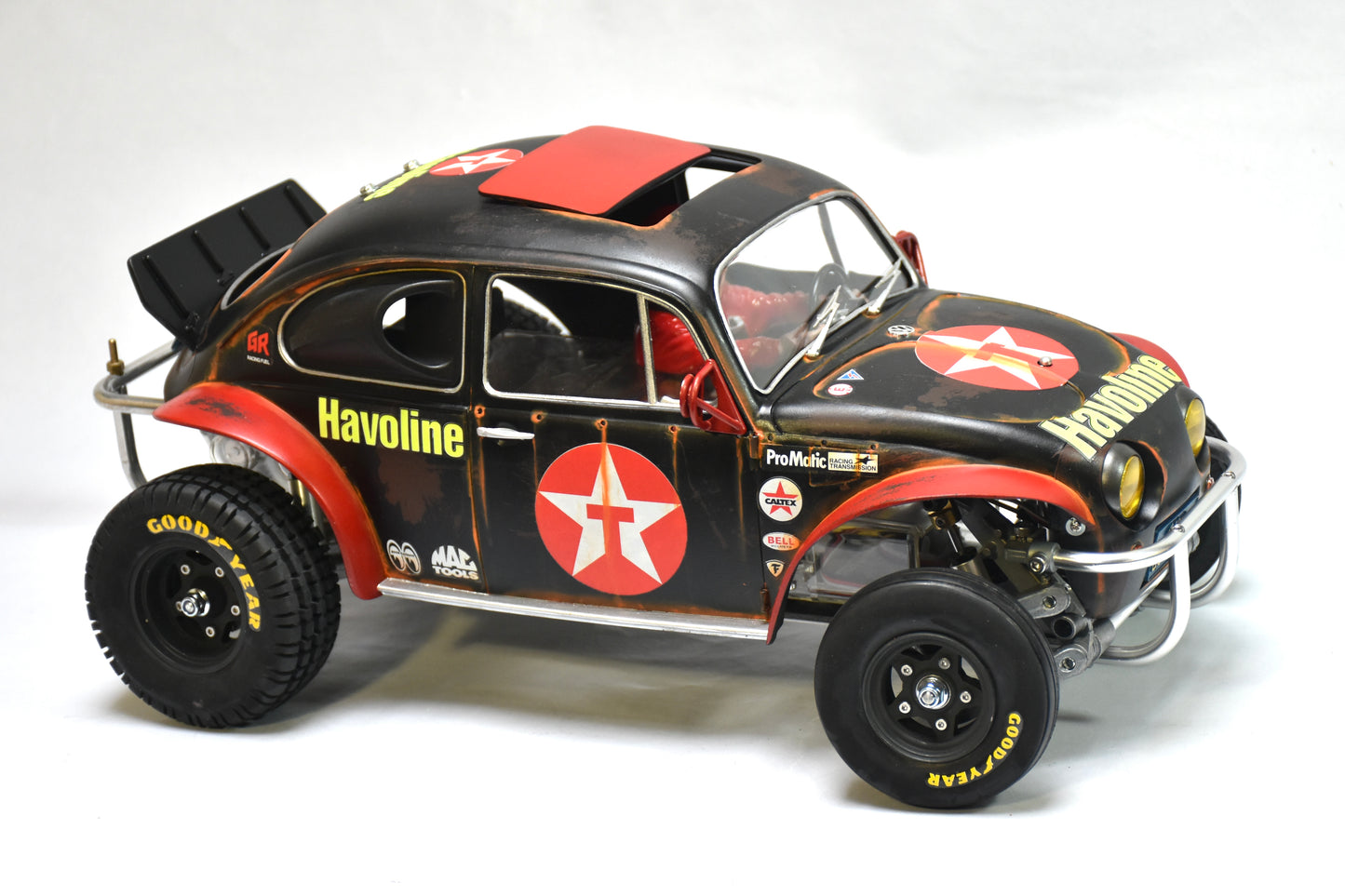 Tamiya Sand Scorcher 1/10 Custom Painted Body – Finished with Driver Figure (BUGXACO)