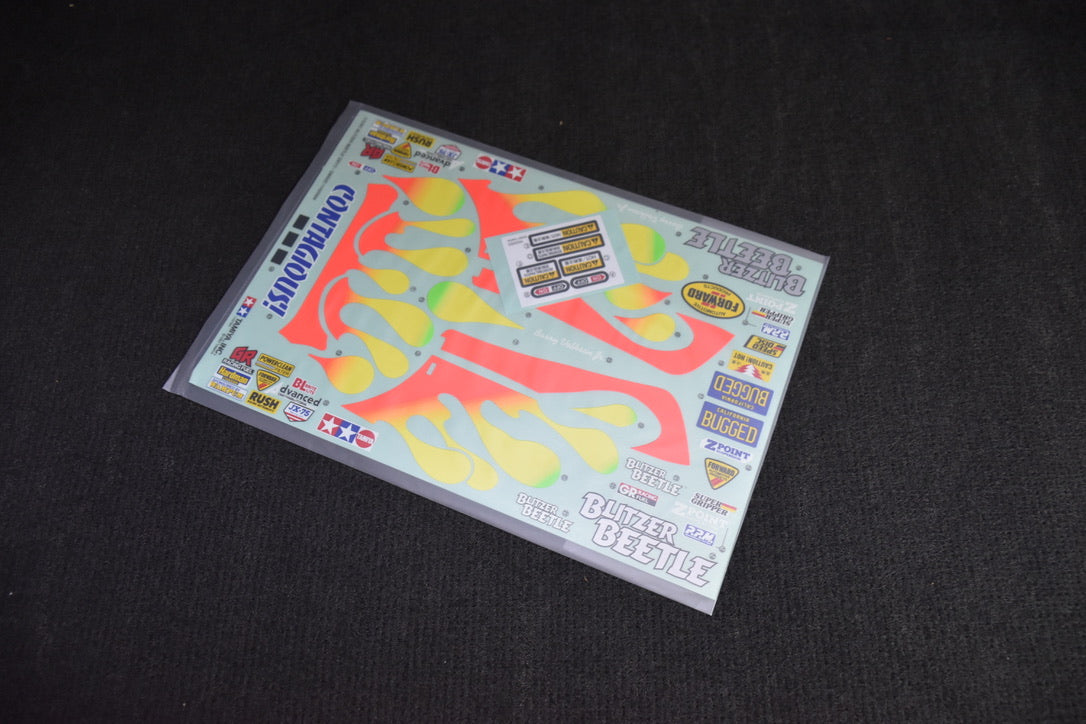 Tamiya Blitzer Beetle 2011 Decal Set (58502) – Genuine 19495689 – New from NIB Kit