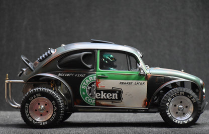 Tamiya Sand Scorcher 1/10 Custom Painted Body – Finished with Driver Figure (BUGOBLIN)