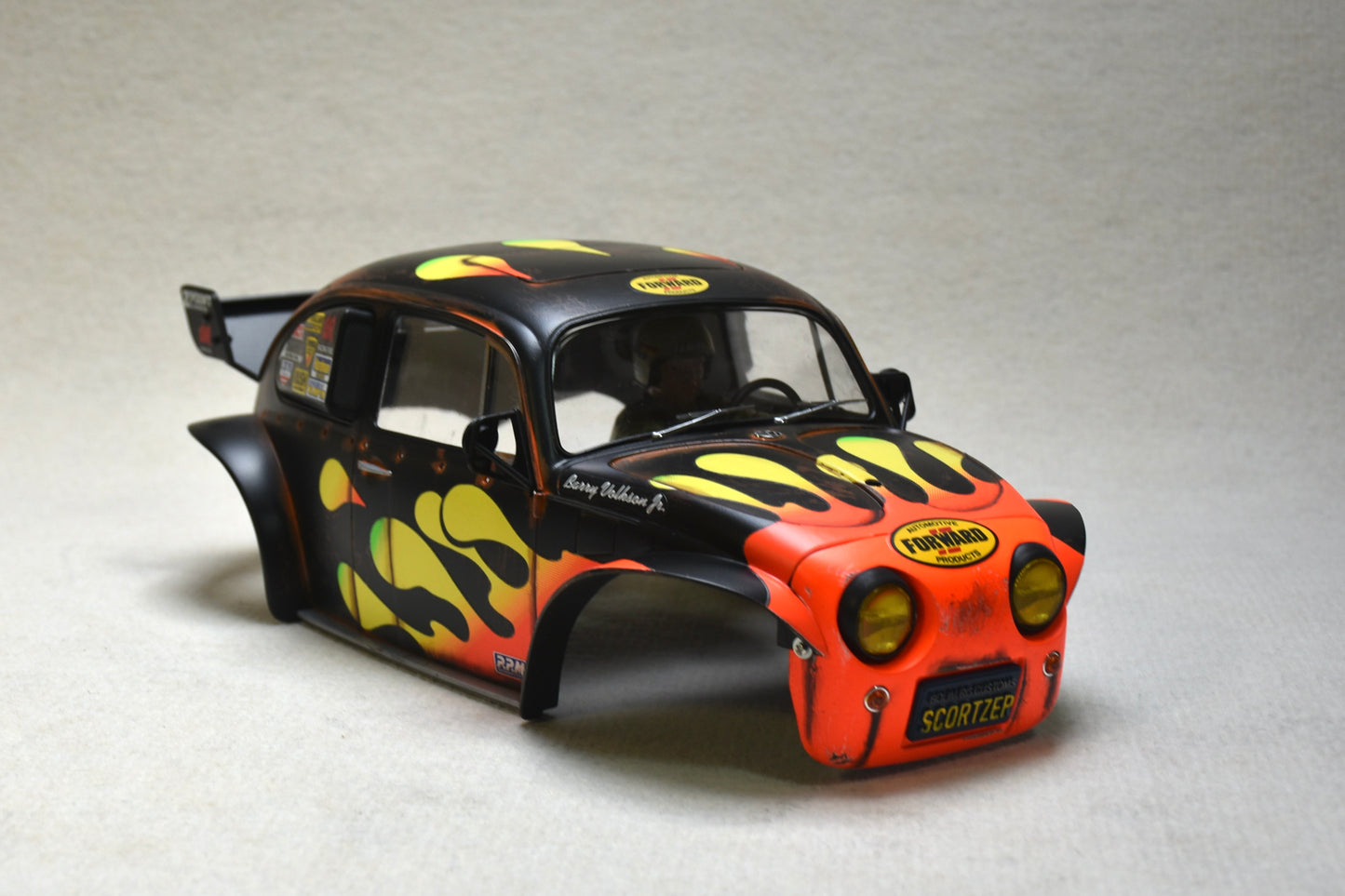 Tamiya Sand Scorcher 1/10 Custom Painted Body – Finished with Driver Figure (SCORTZER) - BOLIM RC CUSTOMS