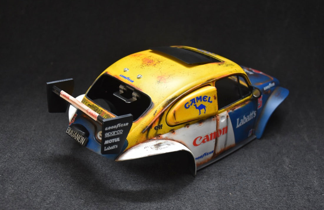 Tamiya Sand Scorcher 1/10 Custom Painted Body – Finished with Driver Figure (BUGANON)