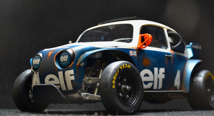 Tamiya Sand Scorcher 1/10 Custom Painted Body – Finished with Driver Figure (Tyrrell p34 tribute)