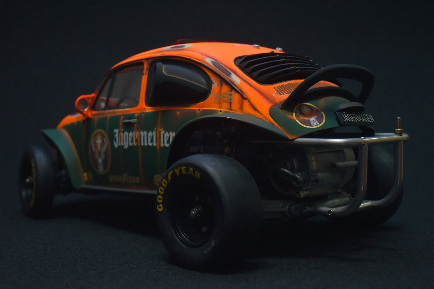 Tamiya Sand Scorcher 1/10 Custom Painted Body – Finished with Driver Figure (JAGERMAGEN)