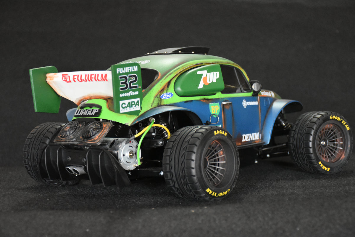 WAGUP  - Custom-Built Tamiya Blitzer Beetle – 1/10 RC Buggy (7UP LIVERY)