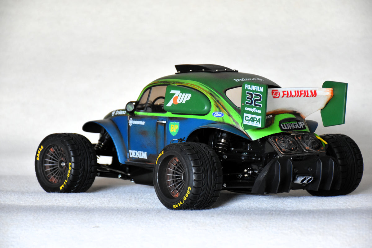 WAGUP  - Custom-Built Tamiya Blitzer Beetle – 1/10 RC Buggy (7UP LIVERY)