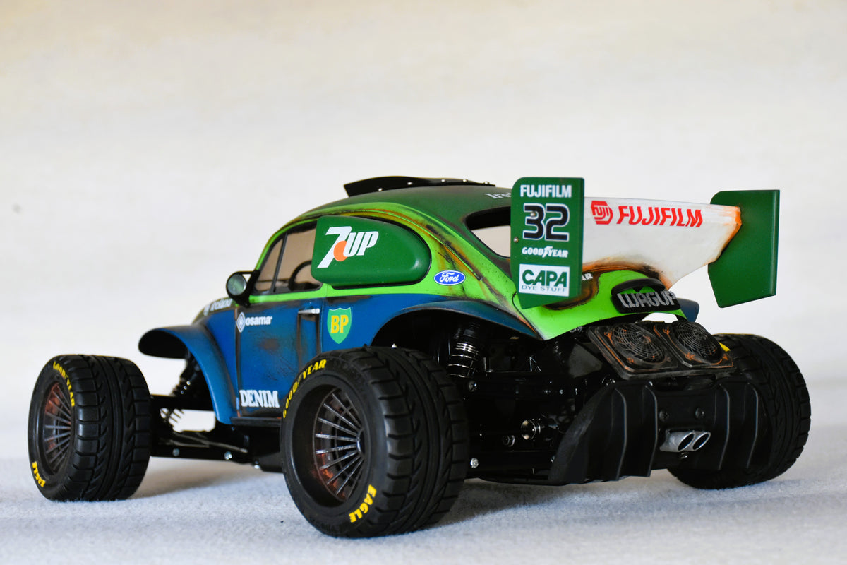 WAGUP  - Custom-Built Tamiya Blitzer Beetle – 1/10 RC Buggy (7UP LIVERY)