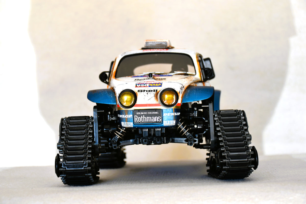 Custom-Built Tamiya QuadTrack Blitzer Beetle (ROTHMANS livery)  – 1/10 RC