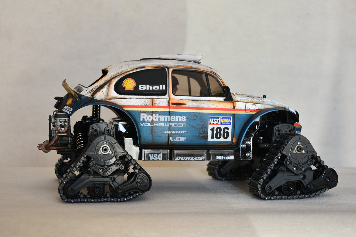 Custom-Built Tamiya QuadTrack Blitzer Beetle (ROTHMANS livery)  – 1/10 RC