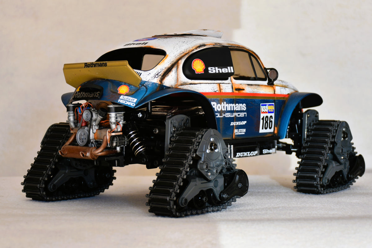 Custom-Built Tamiya QuadTrack Blitzer Beetle (ROTHMANS livery)  – 1/10 RC