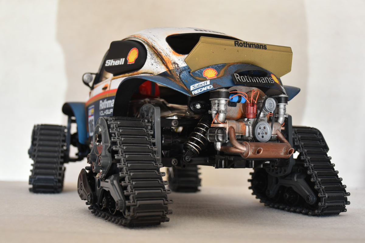 Custom-Built Tamiya QuadTrack Blitzer Beetle (ROTHMANS livery)  – 1/10 RC