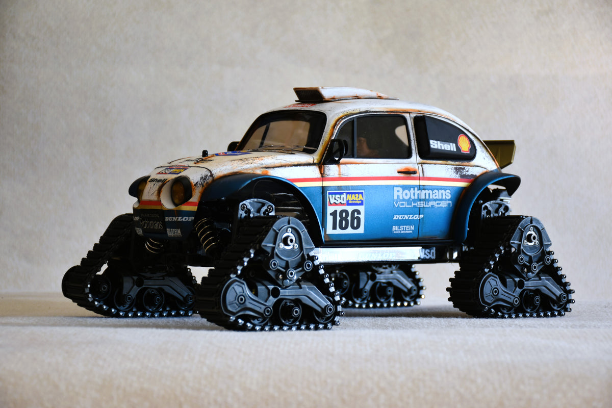 Custom-Built Tamiya QuadTrack Blitzer Beetle (ROTHMANS livery)  – 1/10 RC