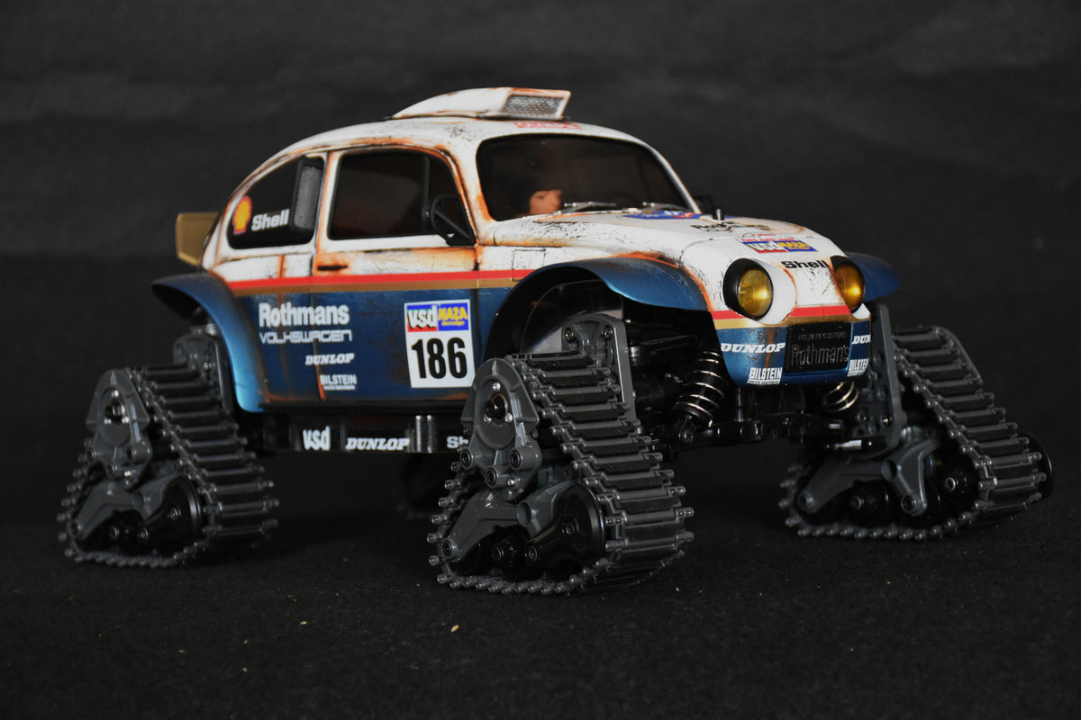 Custom-Built Tamiya QuadTrack Blitzer Beetle (ROTHMANS livery)  – 1/10 RC
