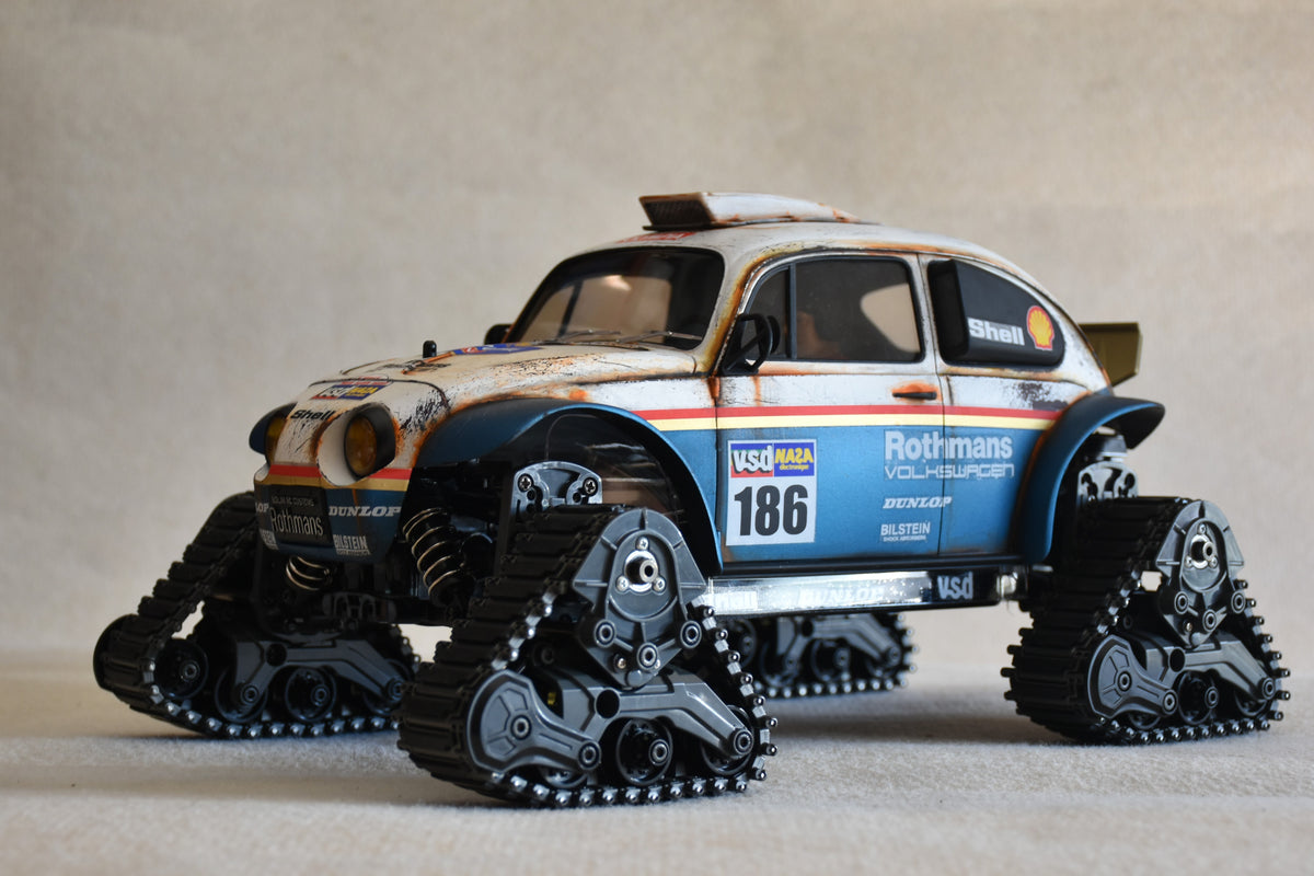 Custom-Built Tamiya QuadTrack Blitzer Beetle (ROTHMANS livery)  – 1/10 RC
