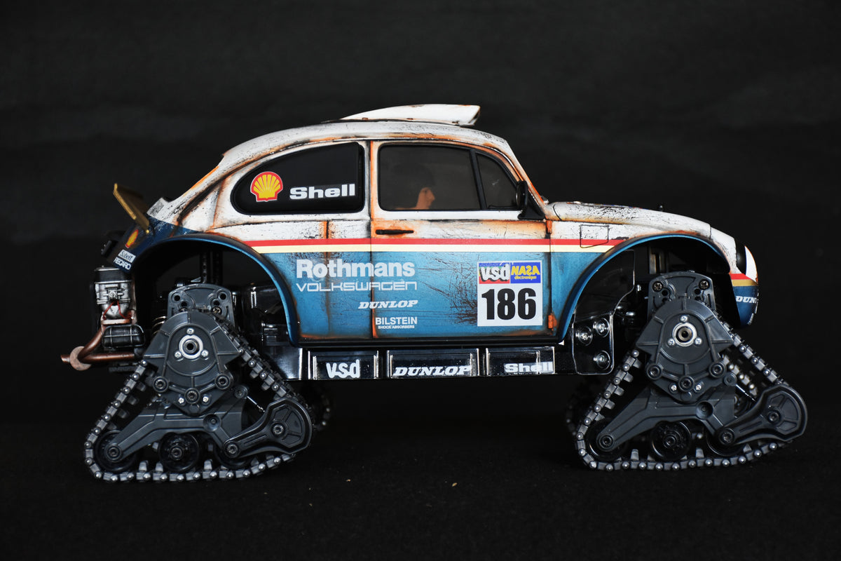 Custom-Built Tamiya QuadTrack Blitzer Beetle (ROTHMANS livery)  – 1/10 RC
